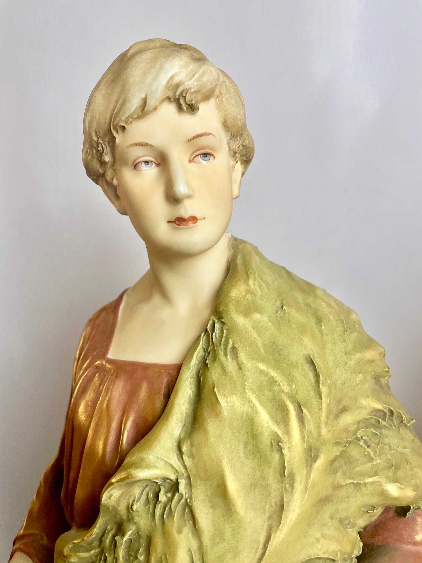 Fabulous Large Antique Pair of Royal Dux Bohemia Figures