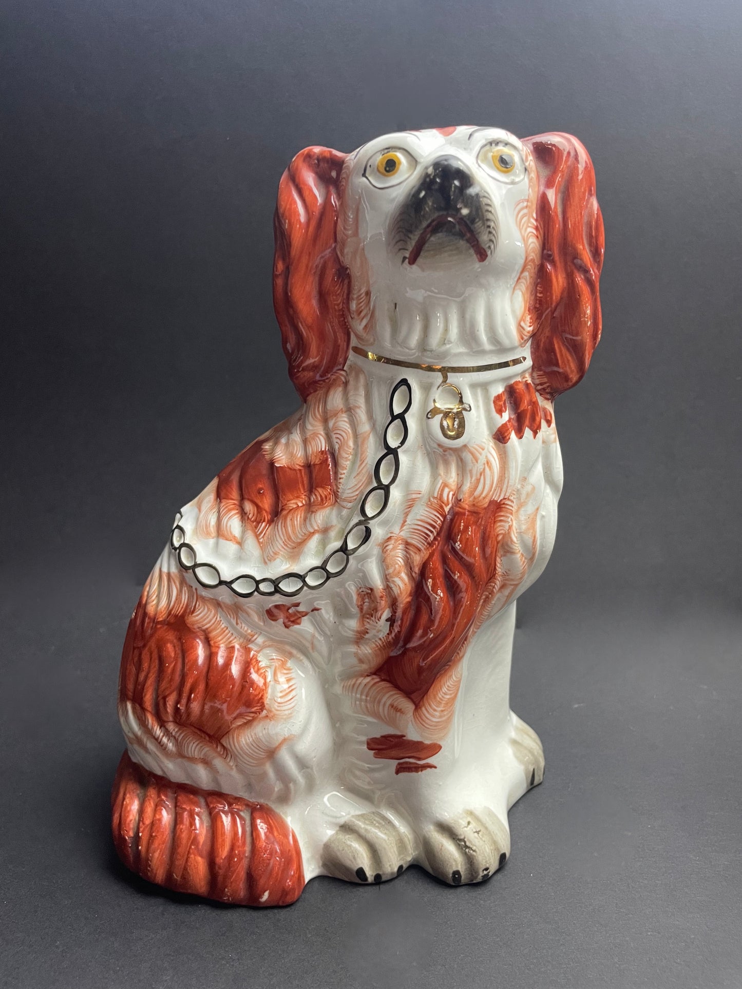 Pair of Victorian Staffordshire Dogs