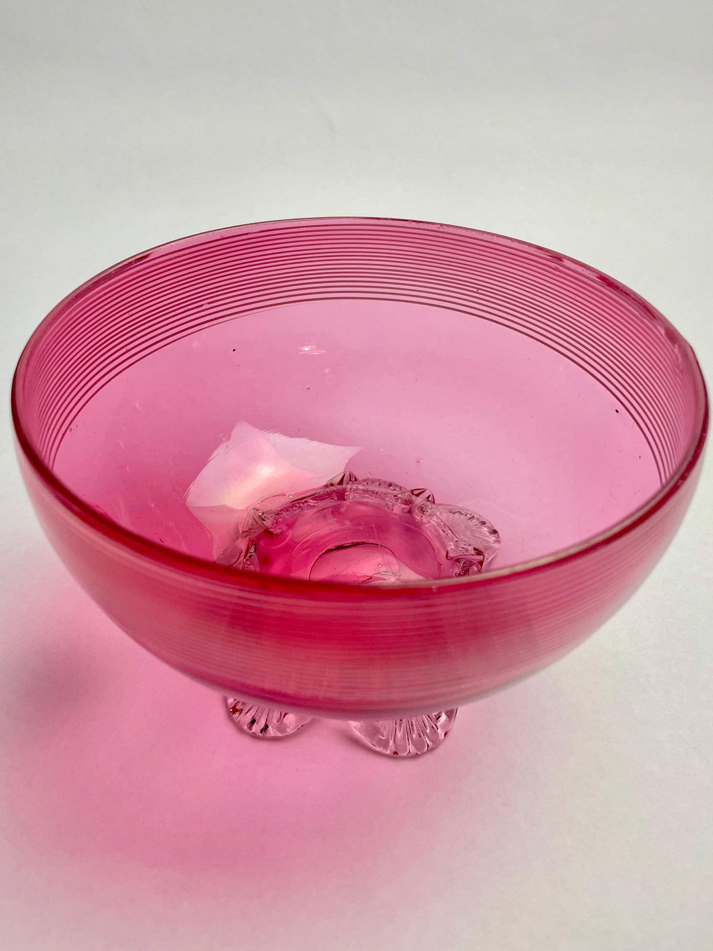 Victorian Cranberry Glass Bowl