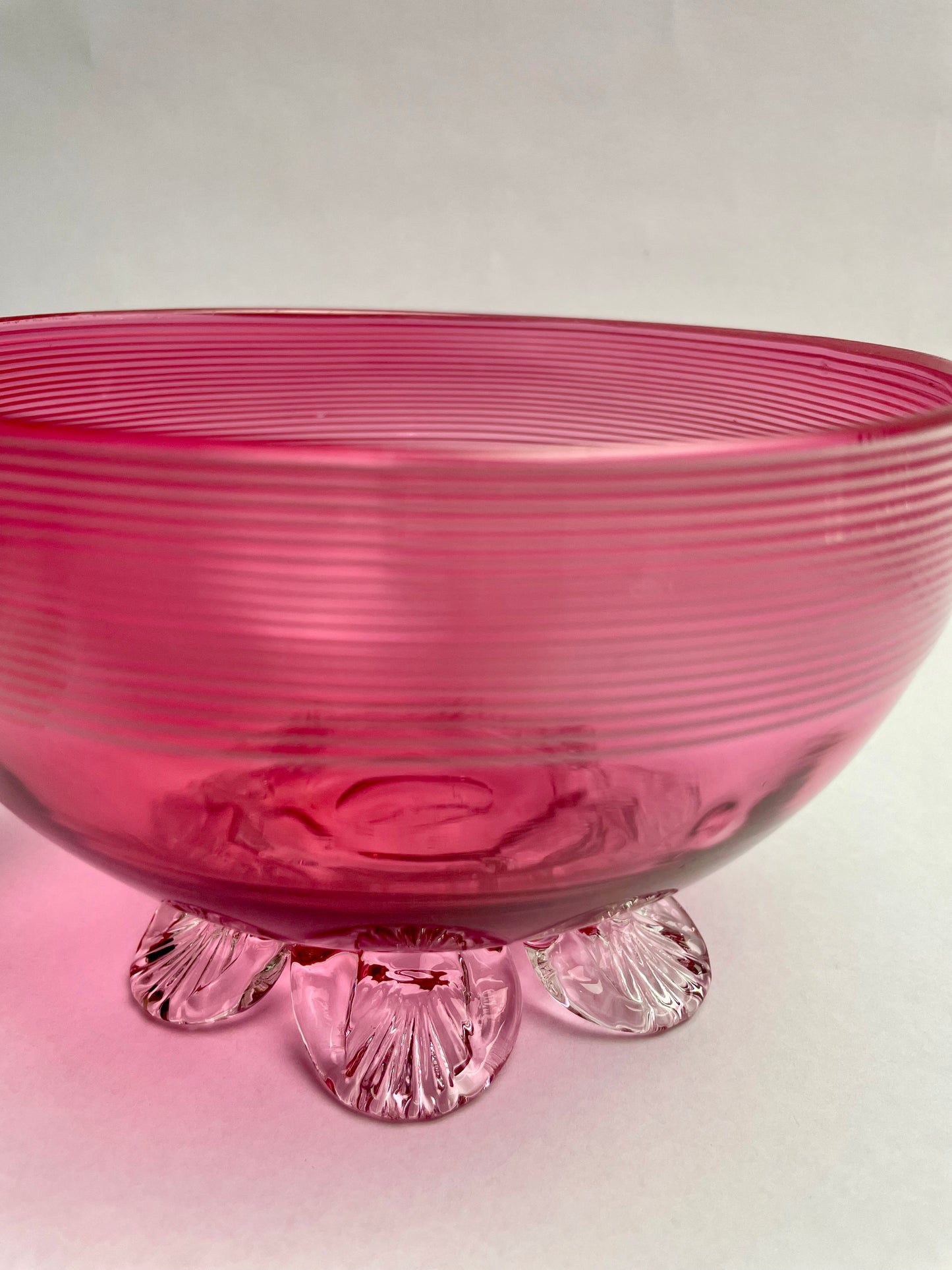Victorian Cranberry Glass Bowl