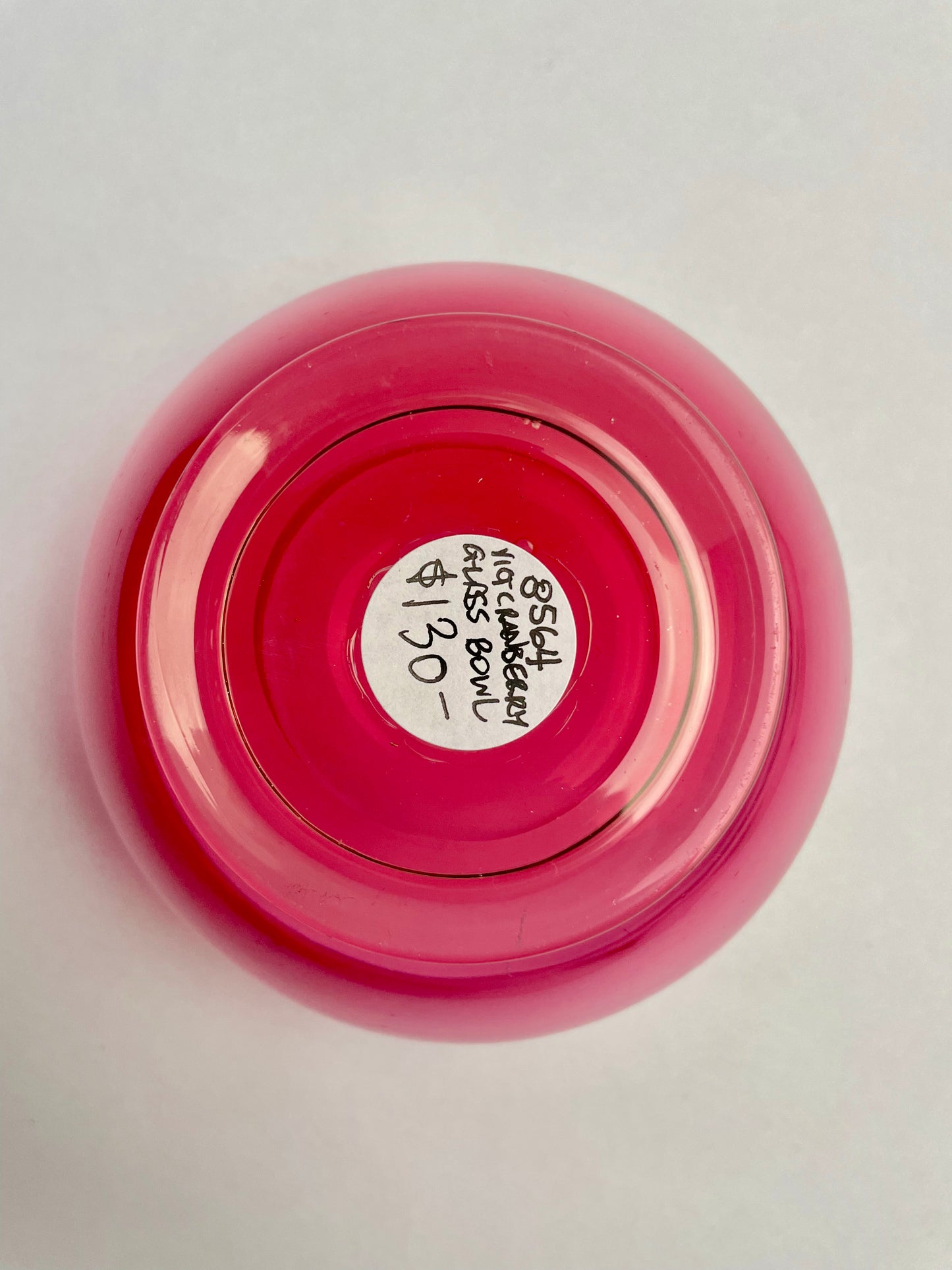 Victorian Cranberry Glass Bowl