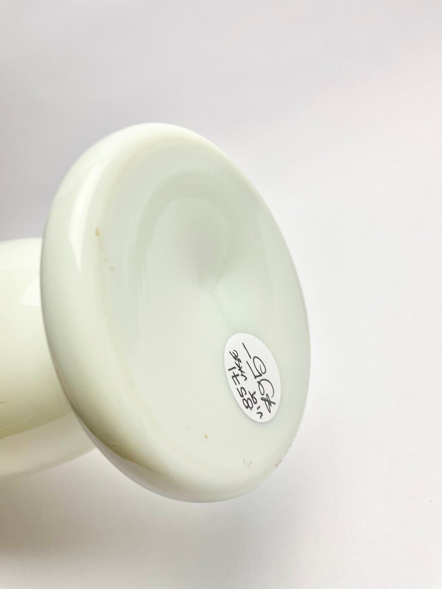 Victorian Hand-painted Milk Glass Vase