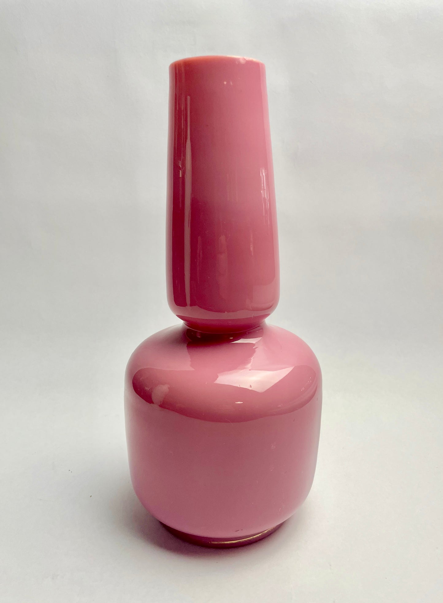 Pink Victorian Hand-painted Vase