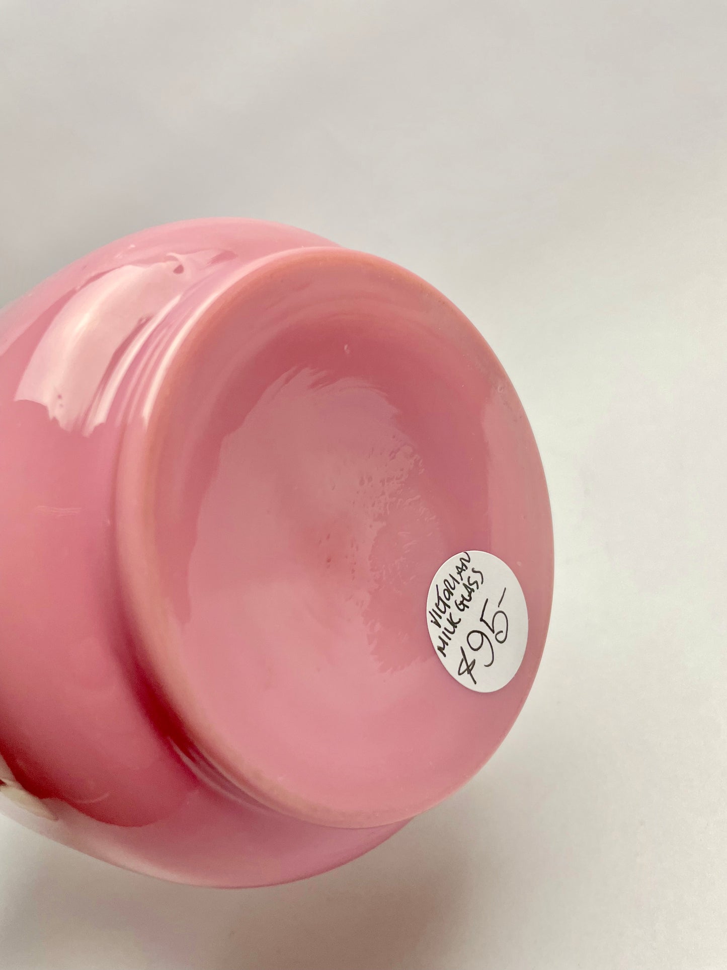 Pink Victorian Hand-painted Vase