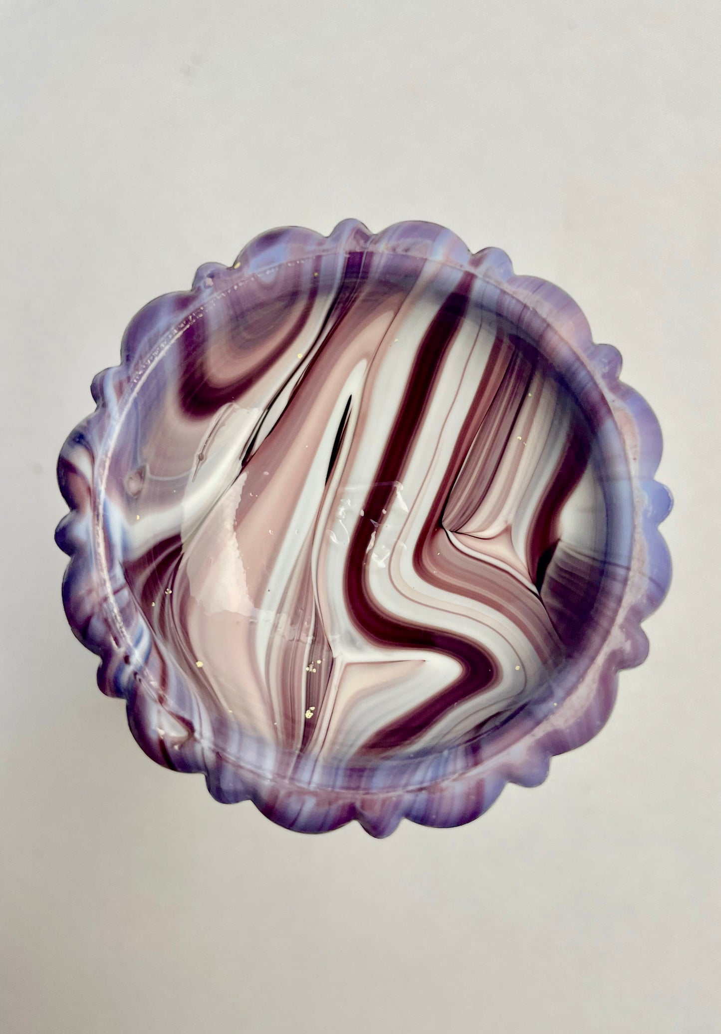 Henry Greener Purple Malachite Slag Glass c1890