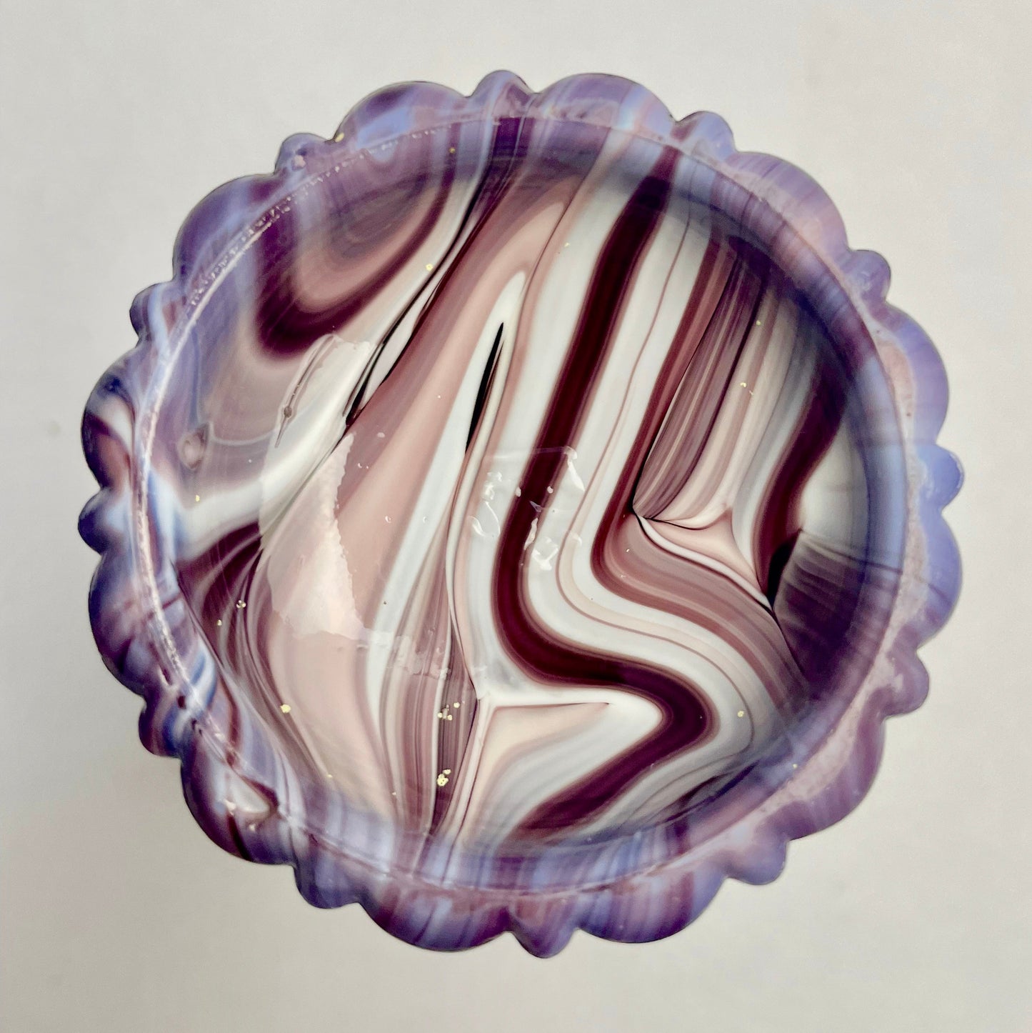 Victorian Henry Greener Purple Slag Glass Tumbler – c1890