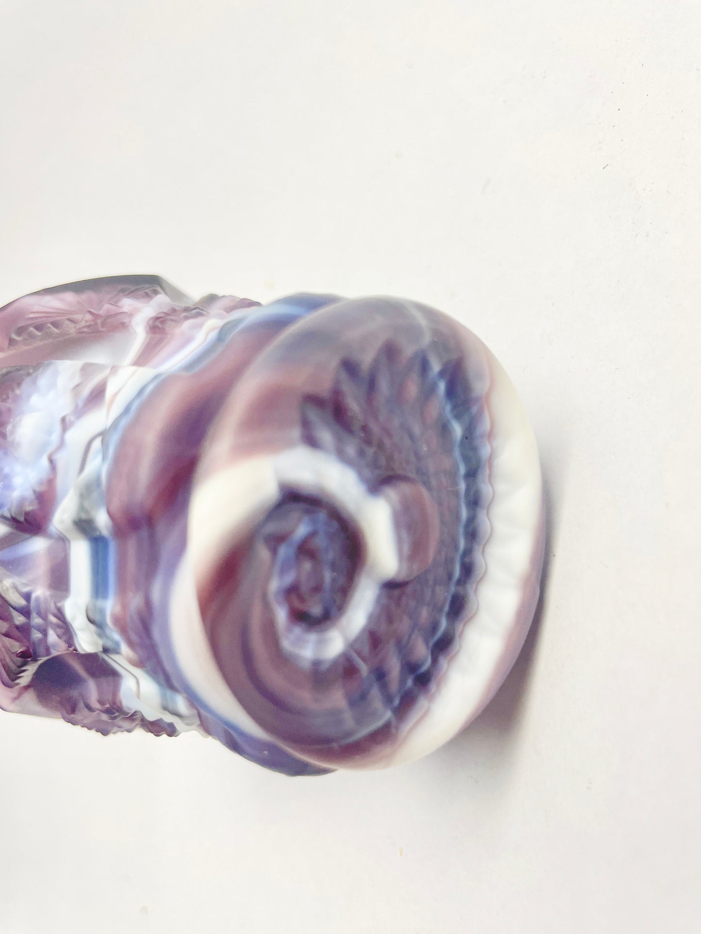 Sowerby Purple Malachite Slag Glass c1890