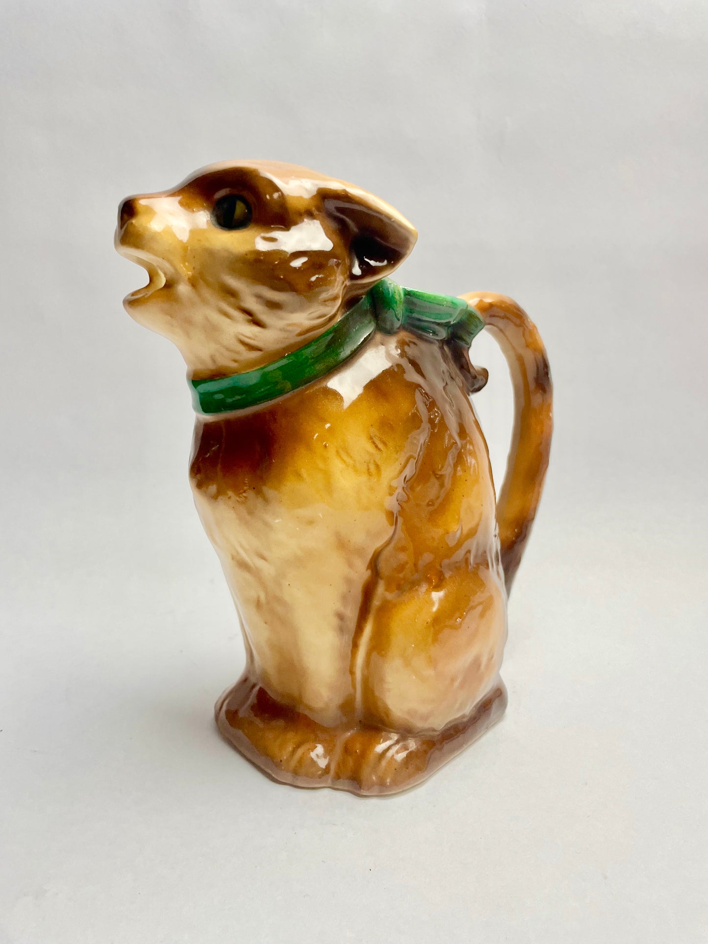 Czechoslovakian Ceramic Cat Cream Pitcher