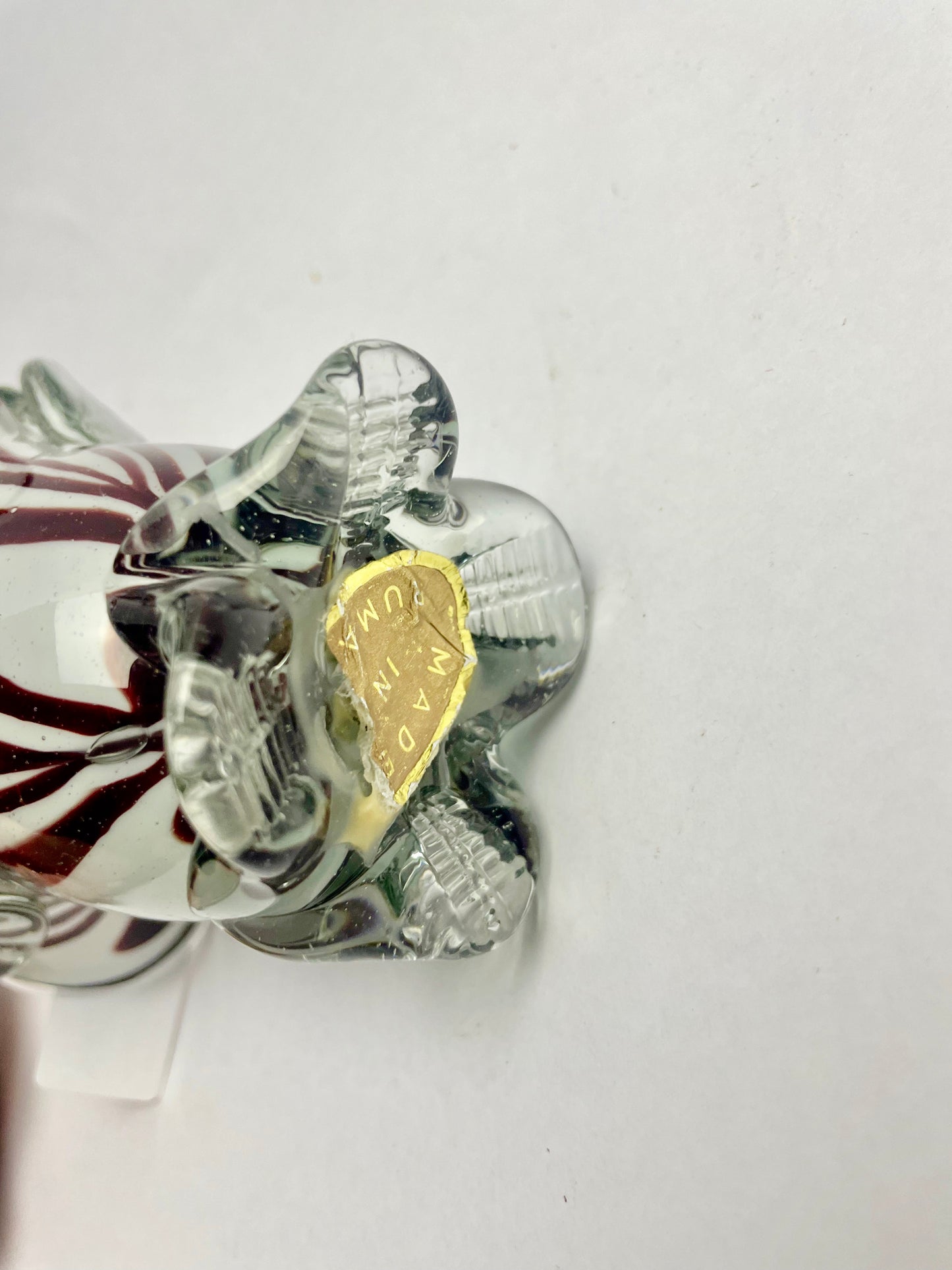 Small Vintage Murano Art Glass Basket