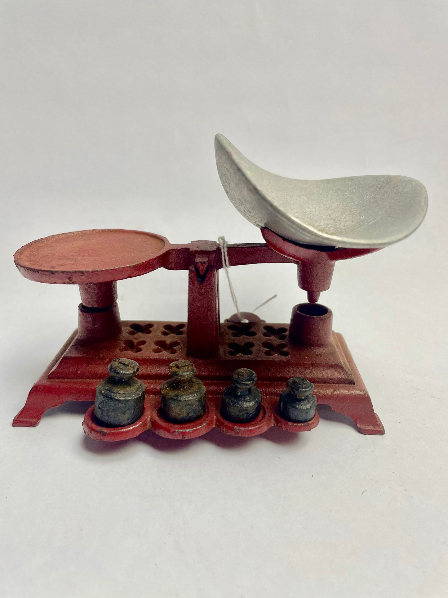 Cast Iron Miniature scales (matchbox not for sale)