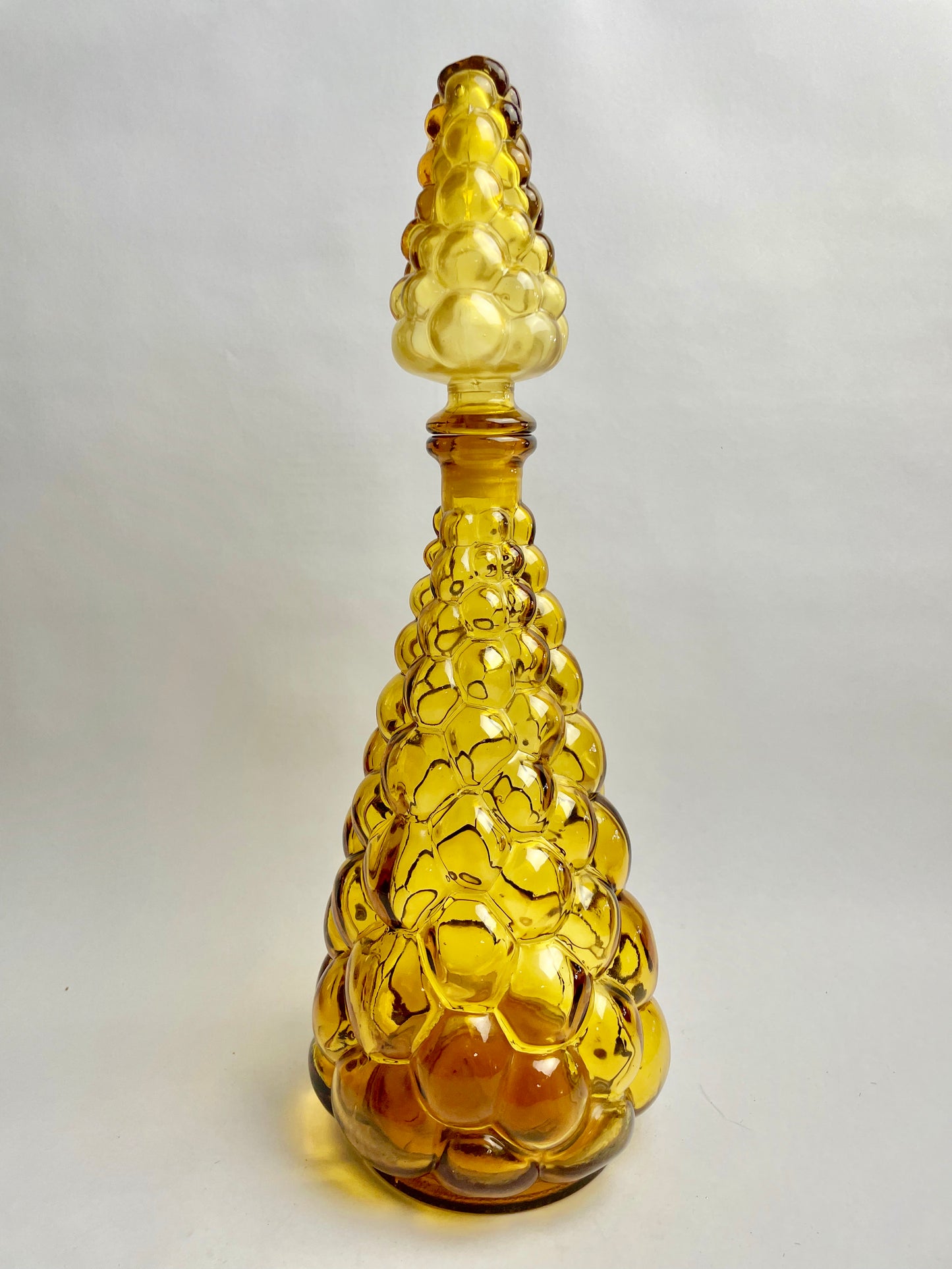 Retro Italian Amber Genie bottle