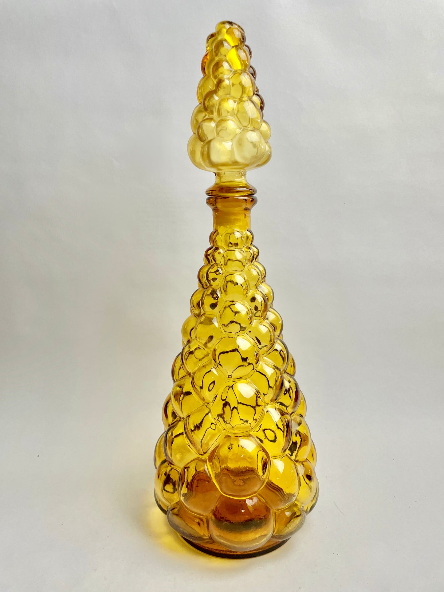 Retro Italian Amber Genie bottle