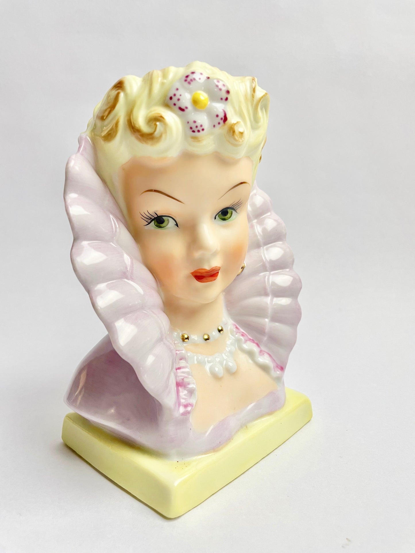 Vintage Ucagco Lady Head Vase