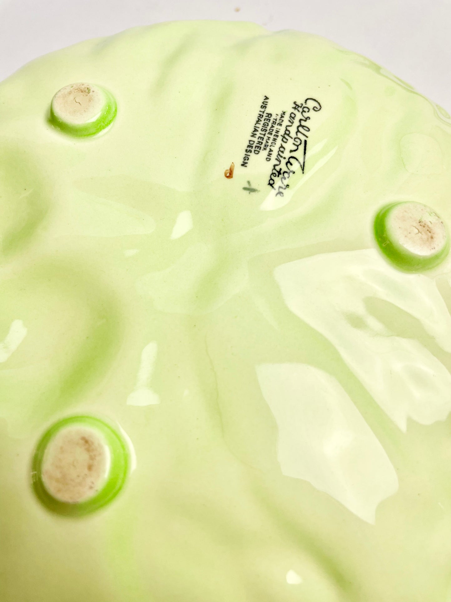 Carlton Ware Tomato & Lettuce Leaf Salad Bowl with Servers