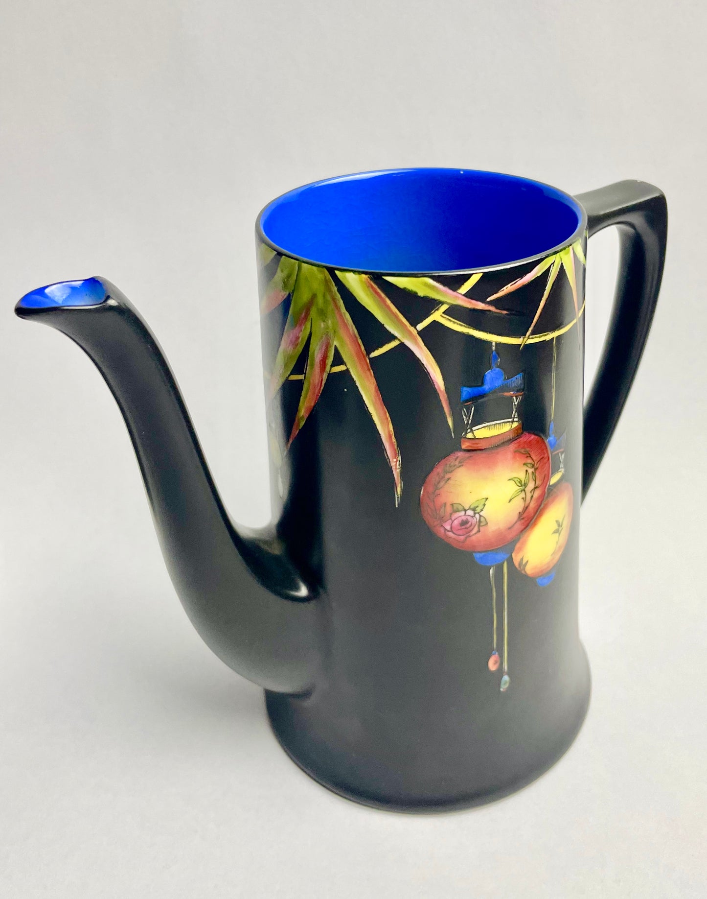Rare Crown Ducal Chinese Lantern Coffee Set