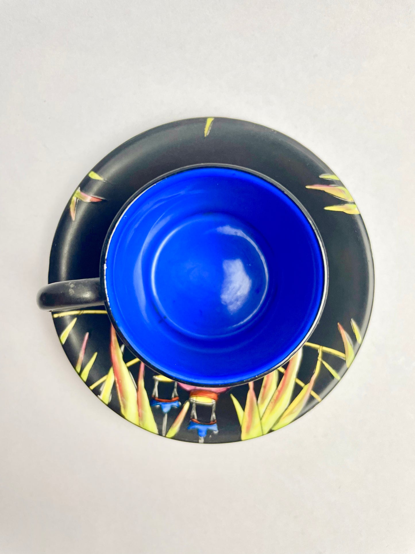 Rare Crown Ducal Chinese Lantern Coffee Set