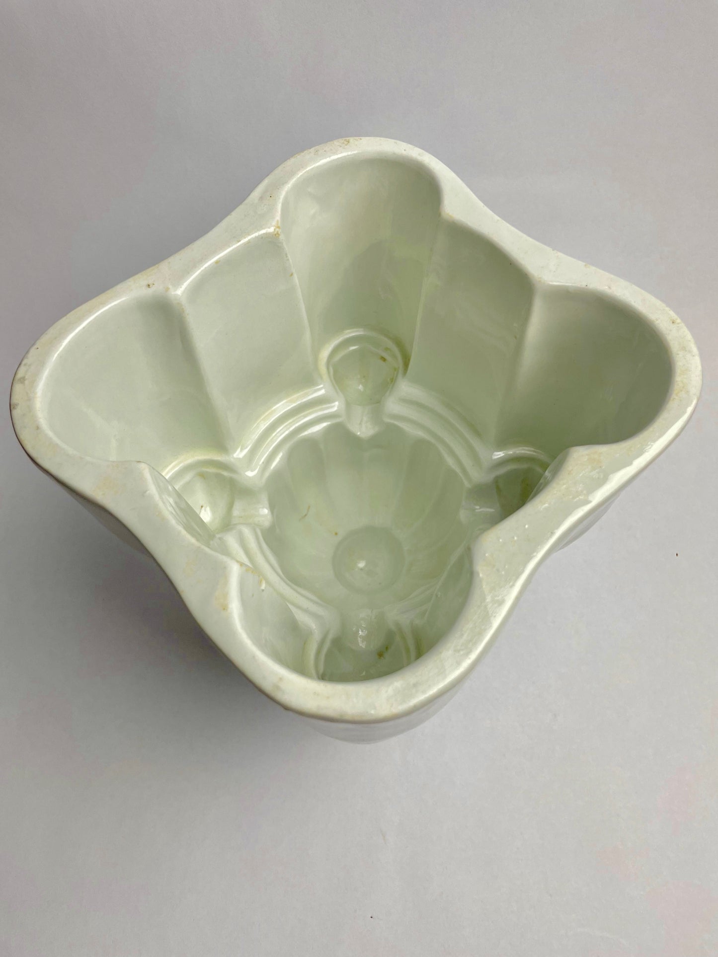 Large Vintage Porcelain Jelly Mould no.7