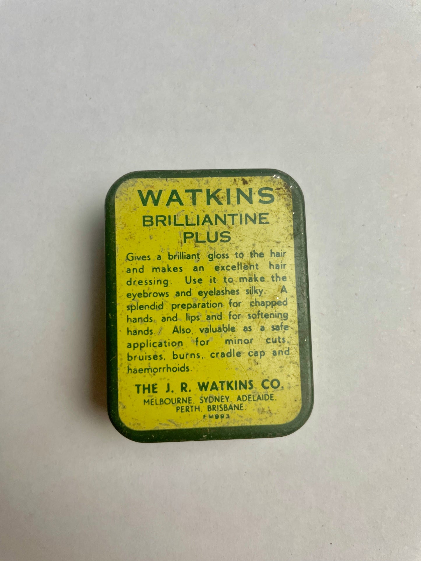 Watkins Brilliantine Plus Tin