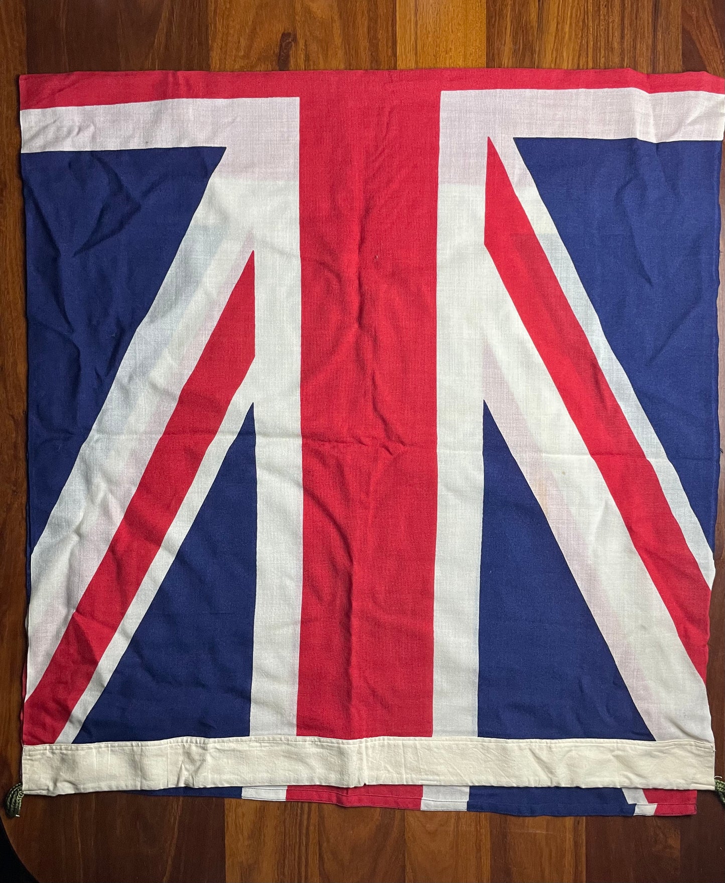 Large vintage linen UK flag
