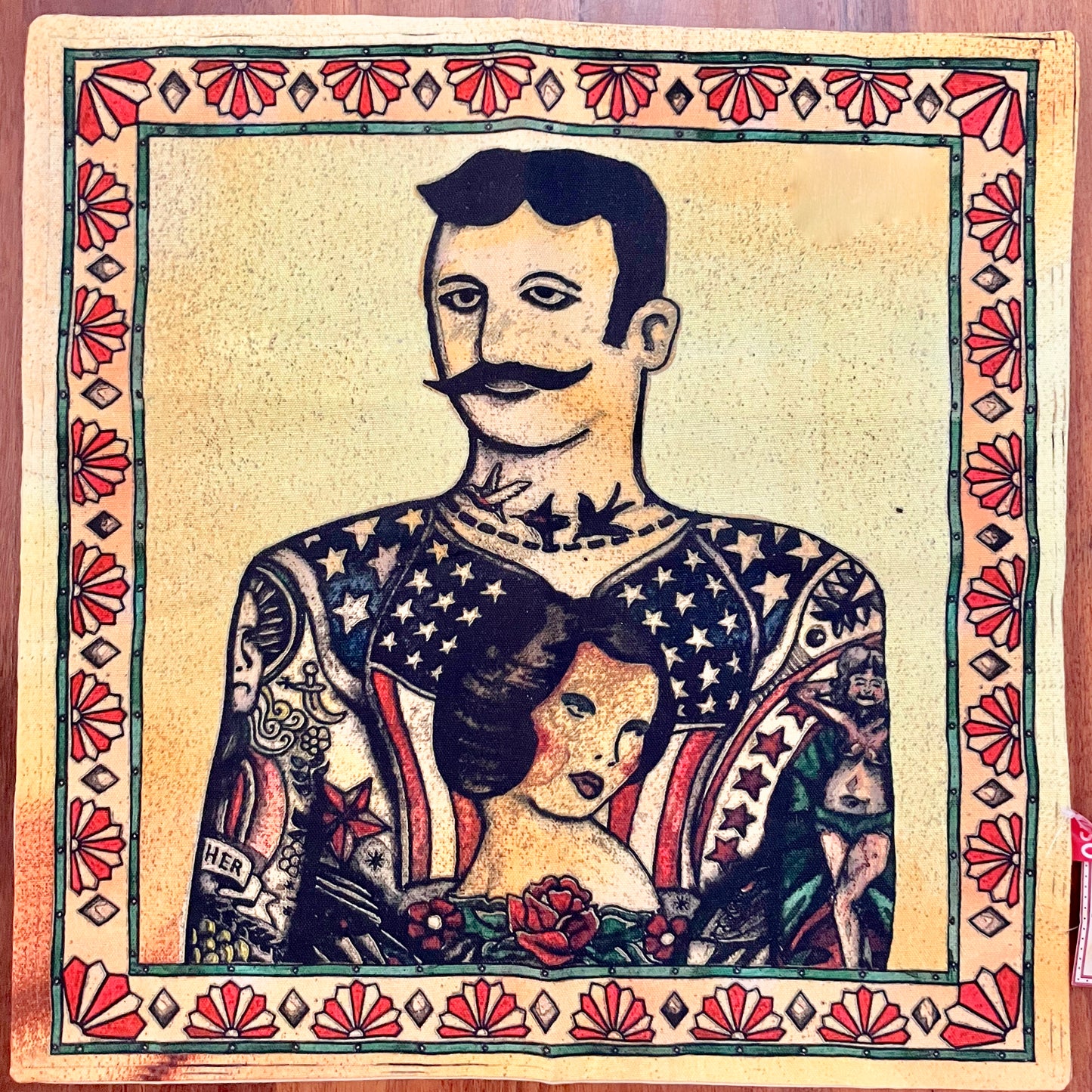 Tattoeed Man Cushion Cover 45cm (no insert)