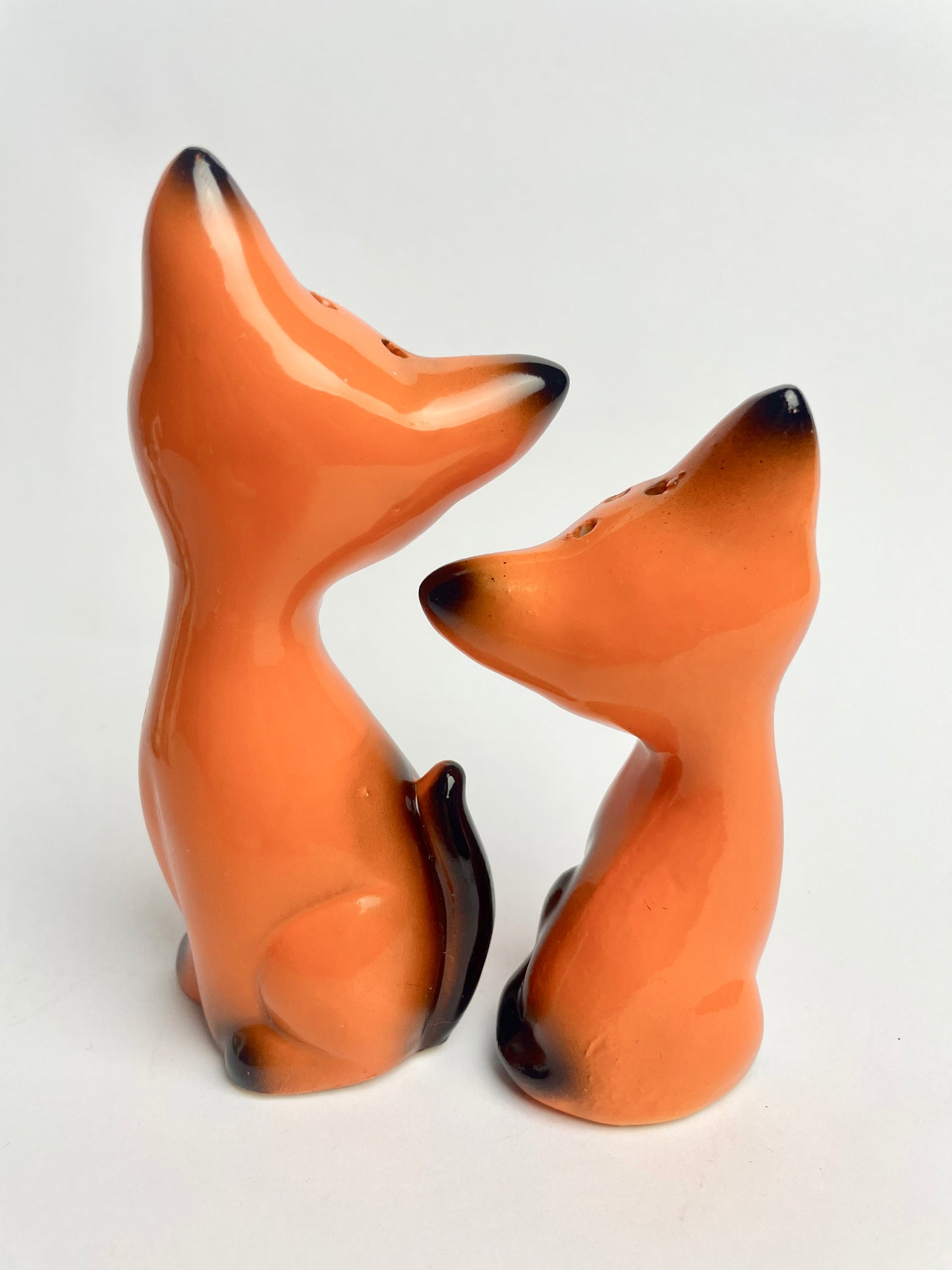 Mid-Century Modern Orange Siamese Cat Salt & Pepper Shakers