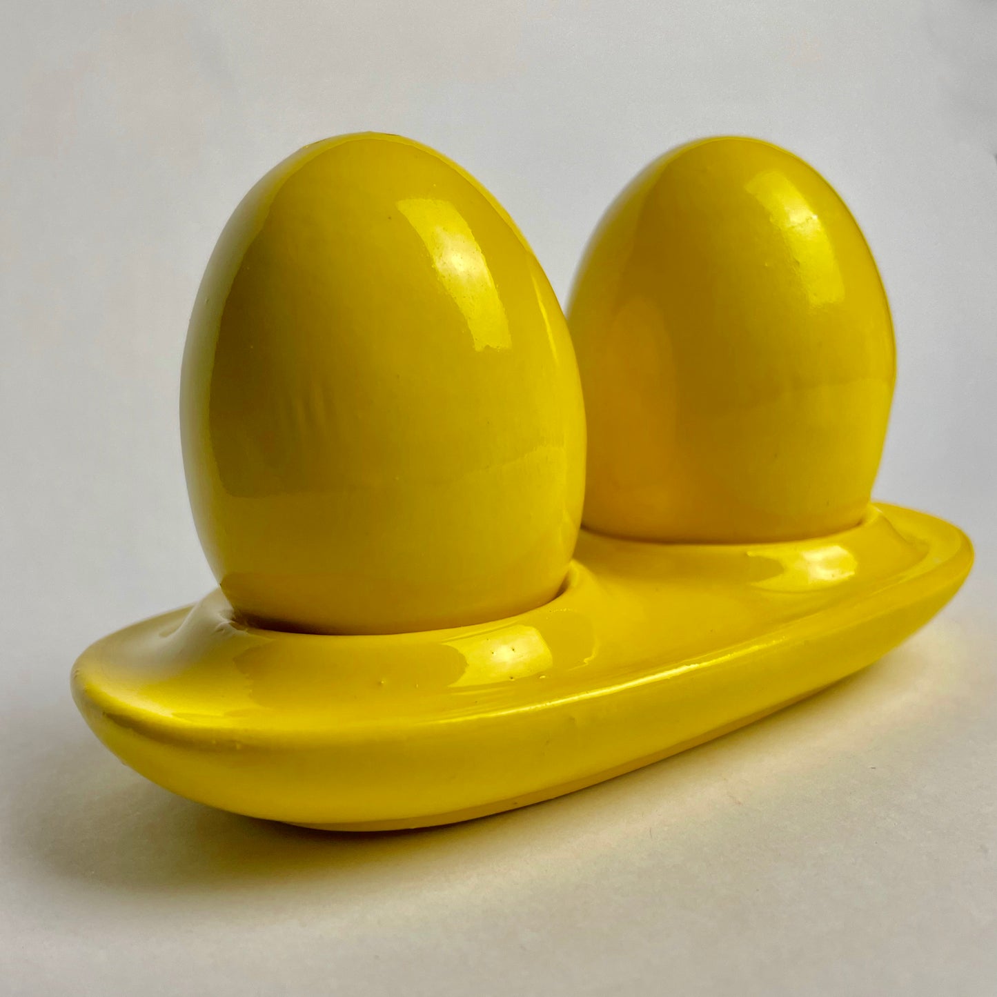 Bright Yellow Egg Salt & Pepper Shakers