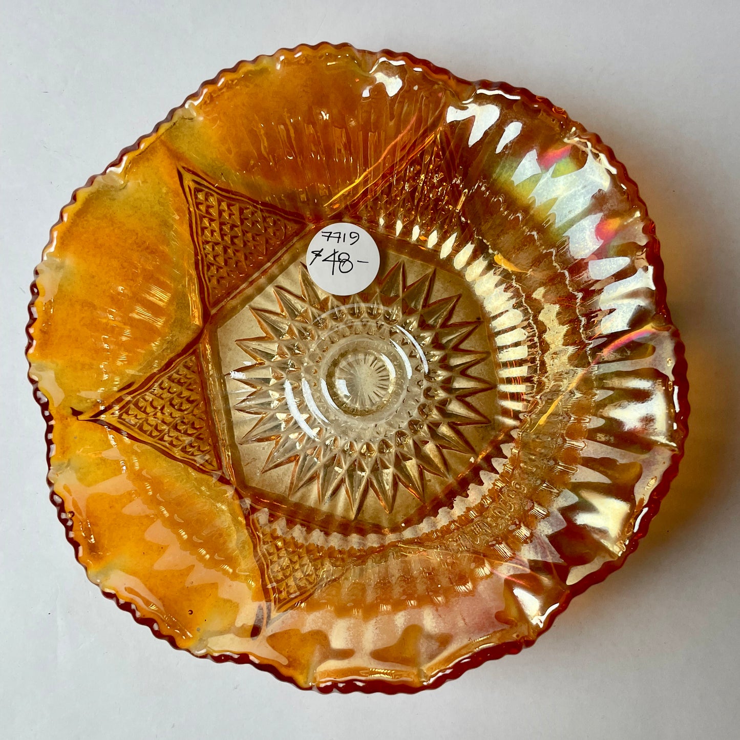 Small Carnival Glass Bowl