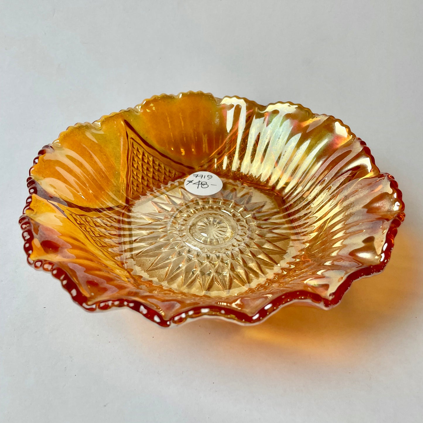Small Carnival Glass Bowl