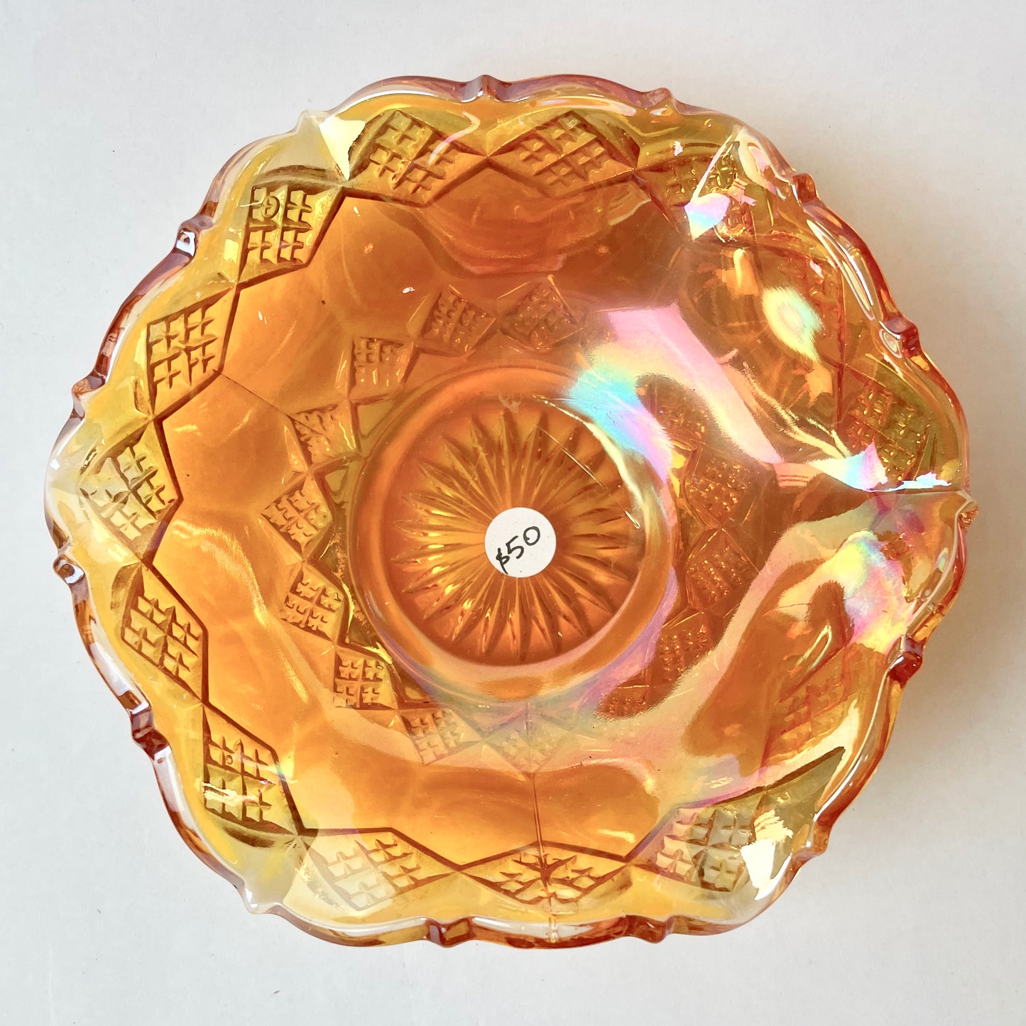 Small Carnival Glass Bowl