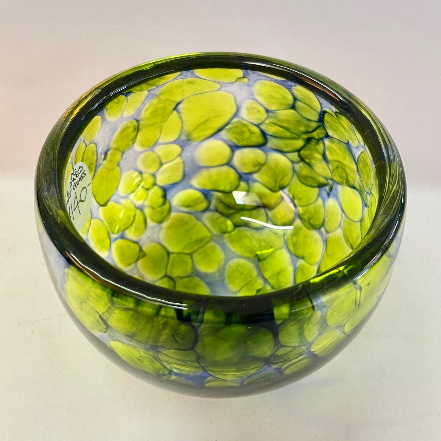 Signed Art Glass Bowl, New Zealand