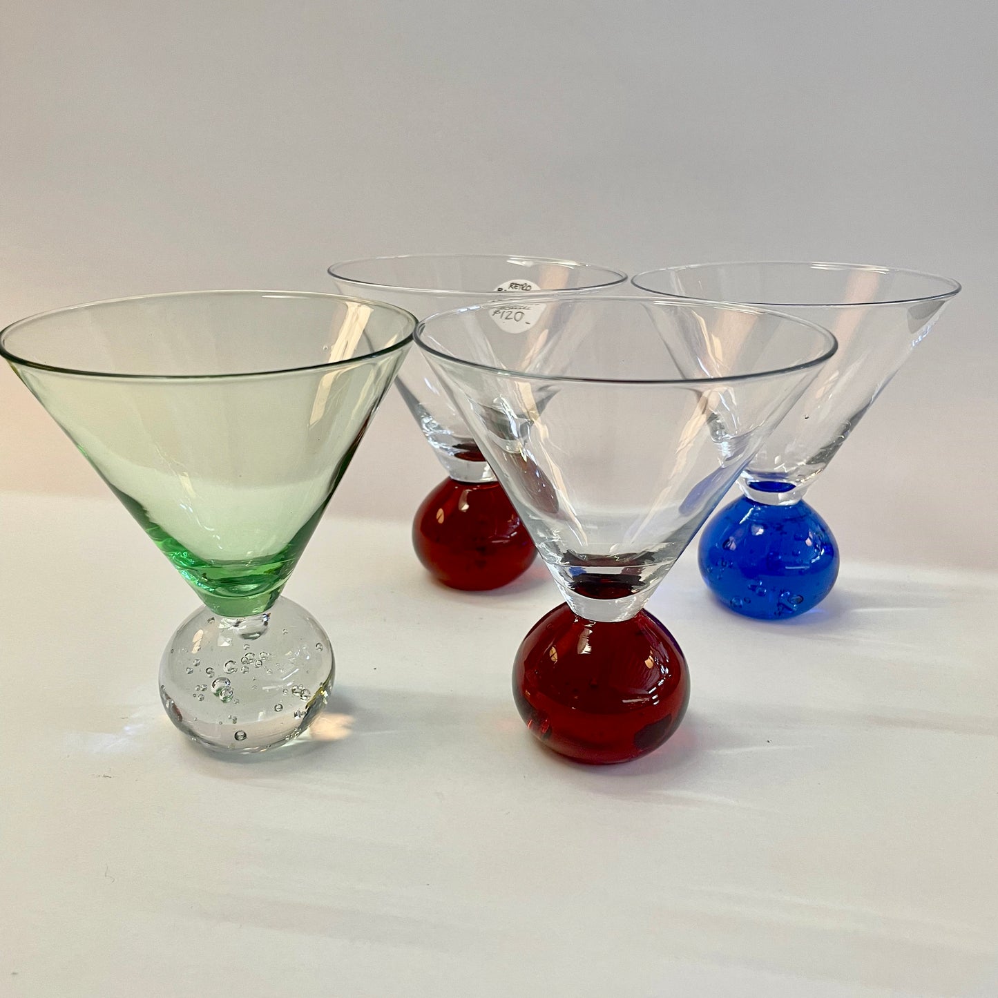 Retro Ball Martini Glass Set of Four