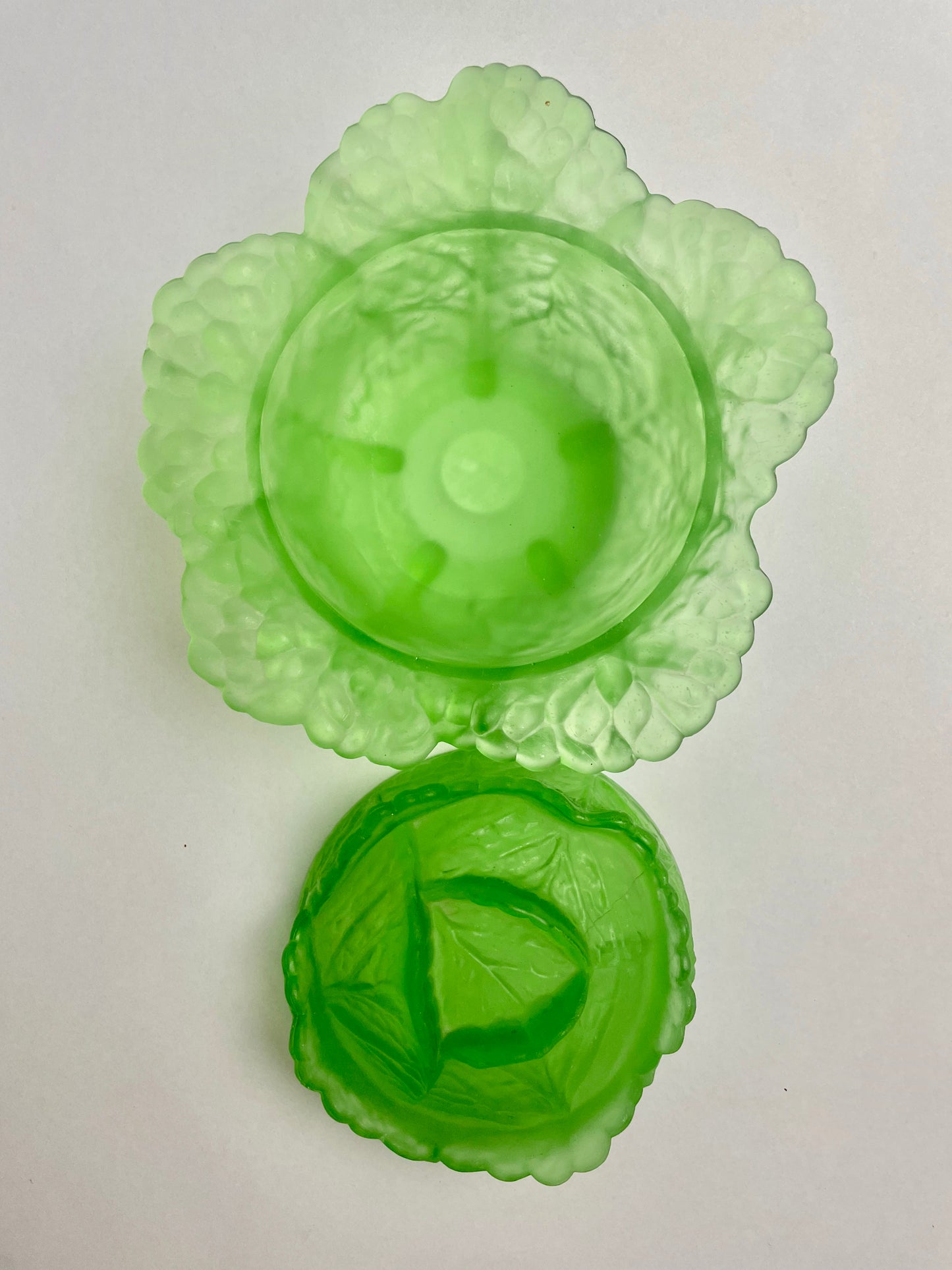 Portieux Vallerysthal Uranium Lidded Cabbage Dish France