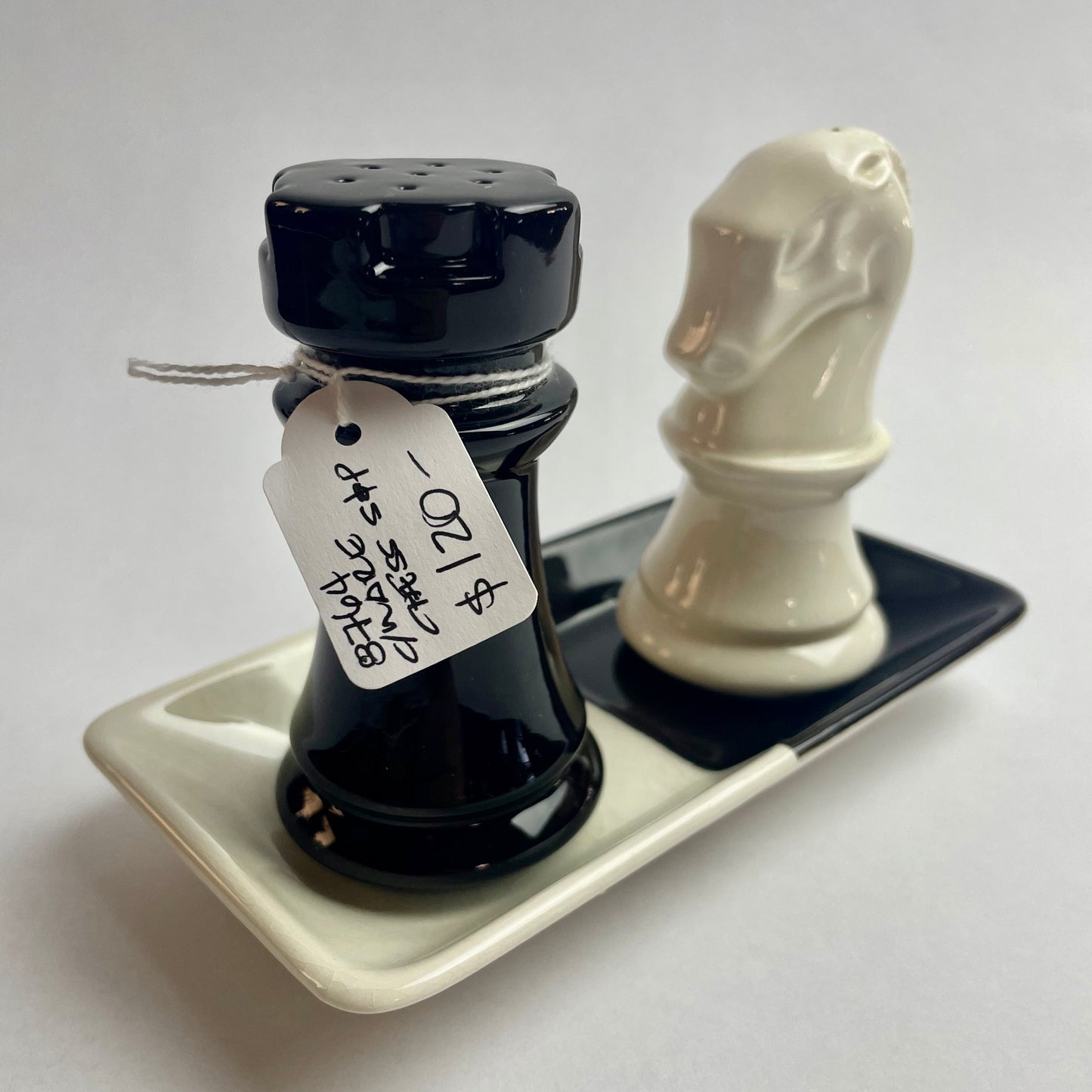 Carlton Ware Chess Salt & Pepper Shakers