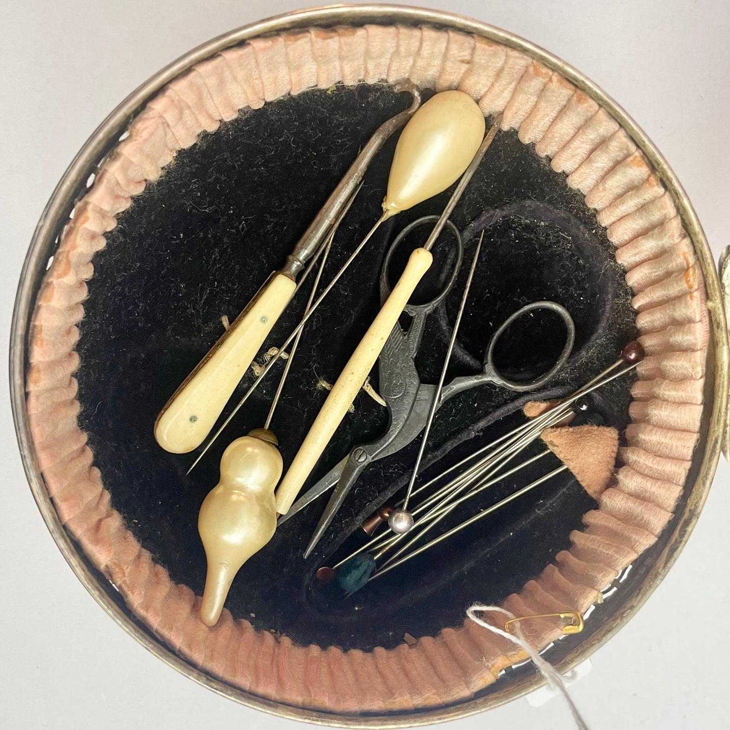 Vintage EPNS Sewing Box with Contents