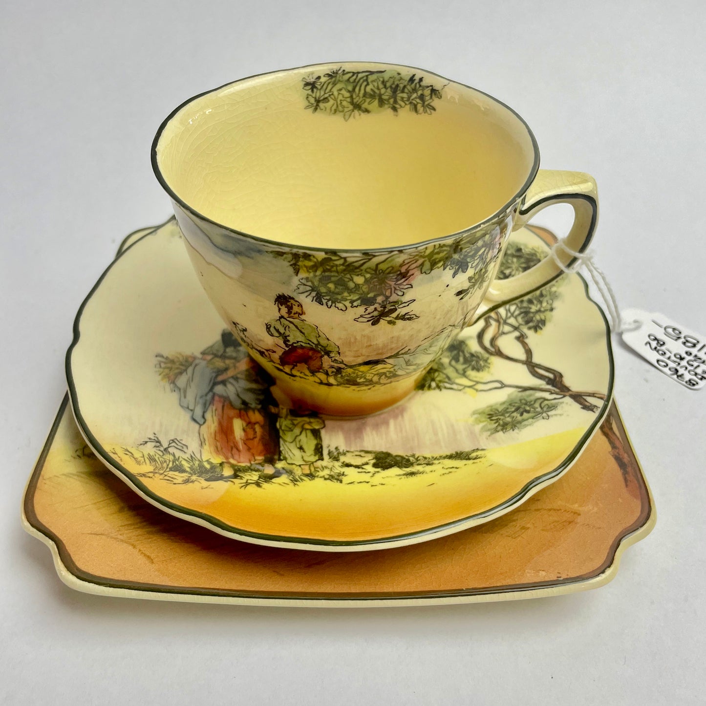Rare Royal Doulton Seriesware Trio- The Gleaners