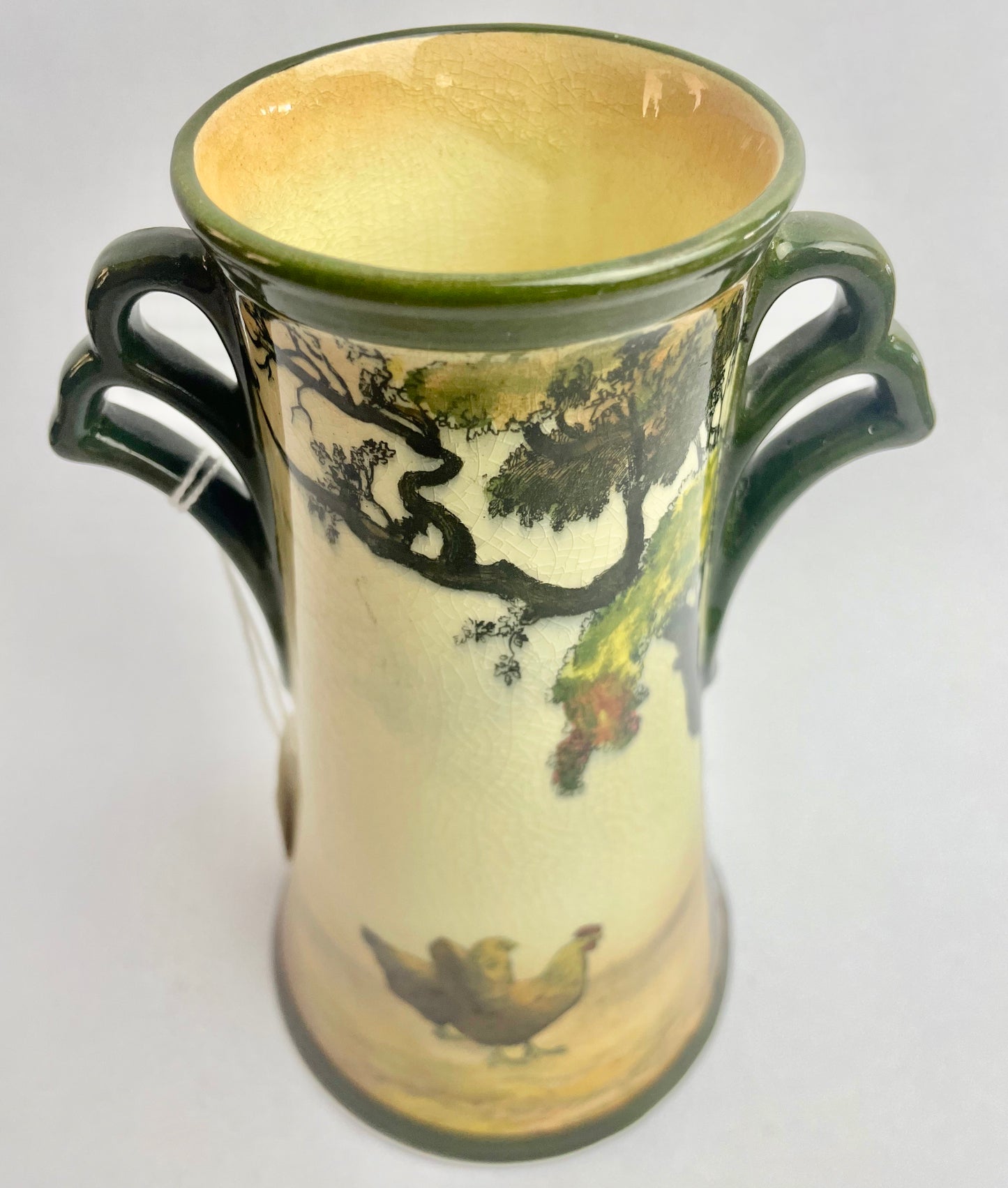 Copy of Royal Doulton Seriesware Twin-Handled Vase - The Gleaners (scarce)