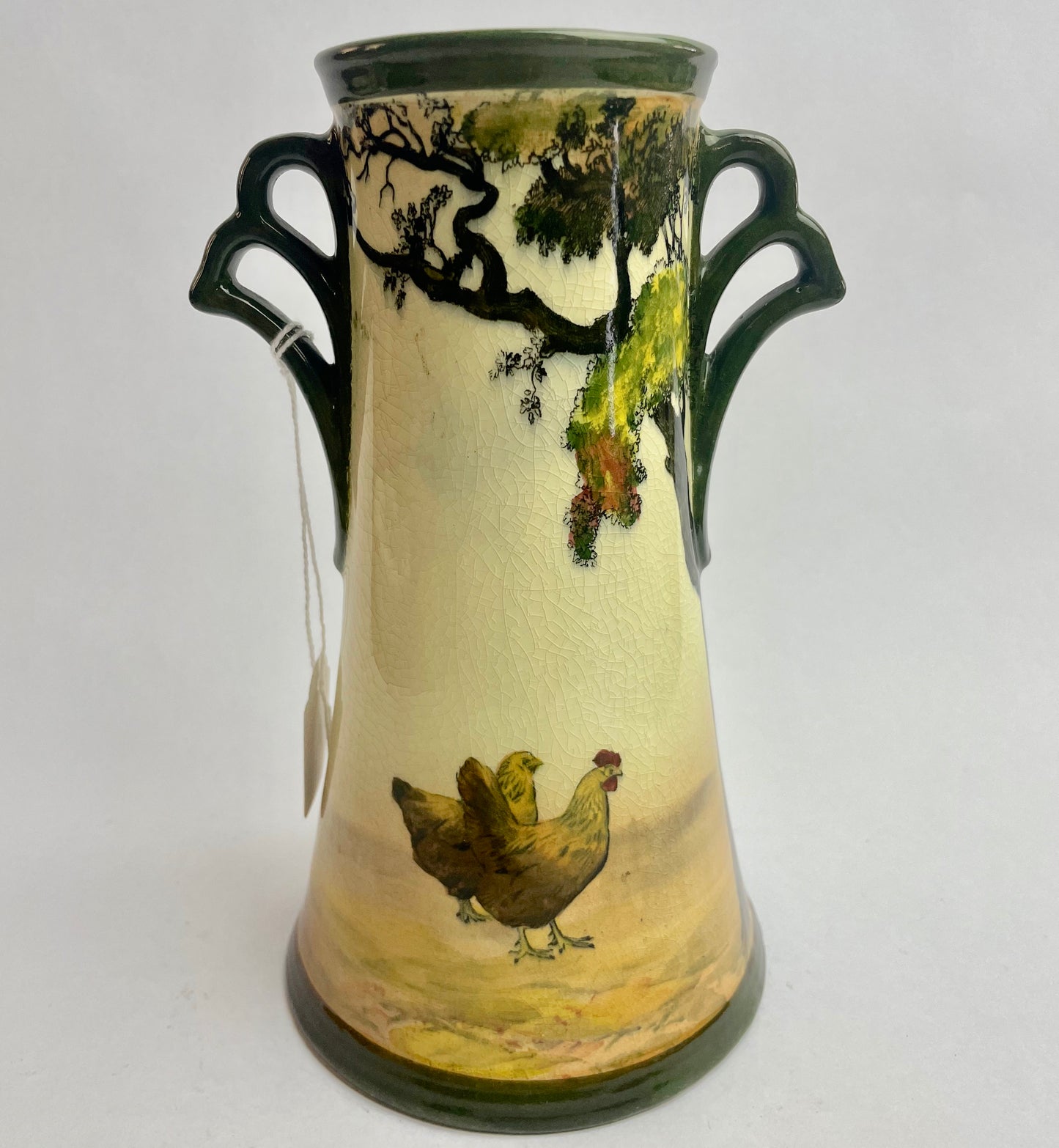 Copy of Royal Doulton Seriesware Twin-Handled Vase - The Gleaners (scarce)