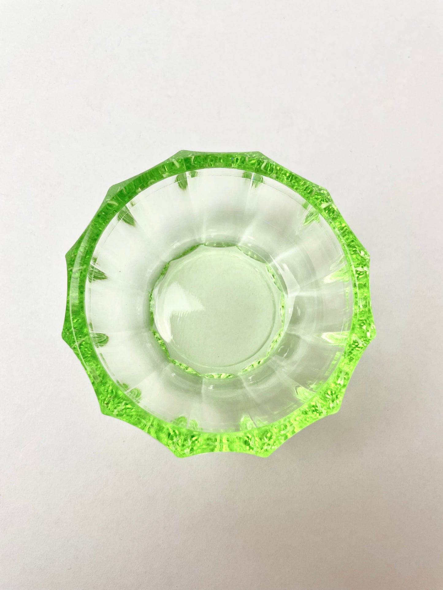 Uranium Glass Salt Dish