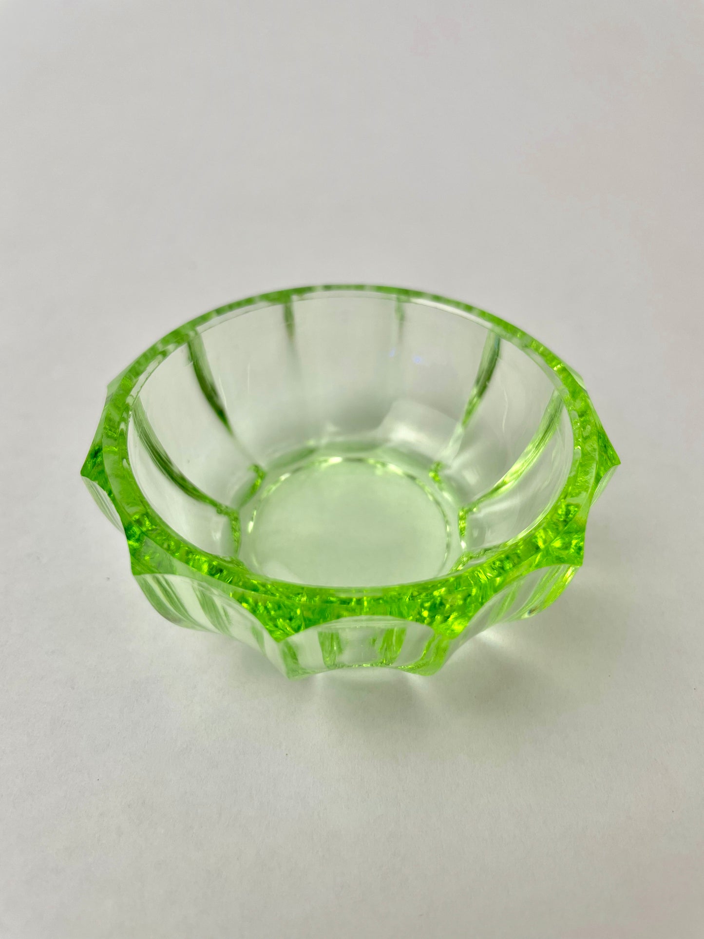 Uranium Glass Salt Dish