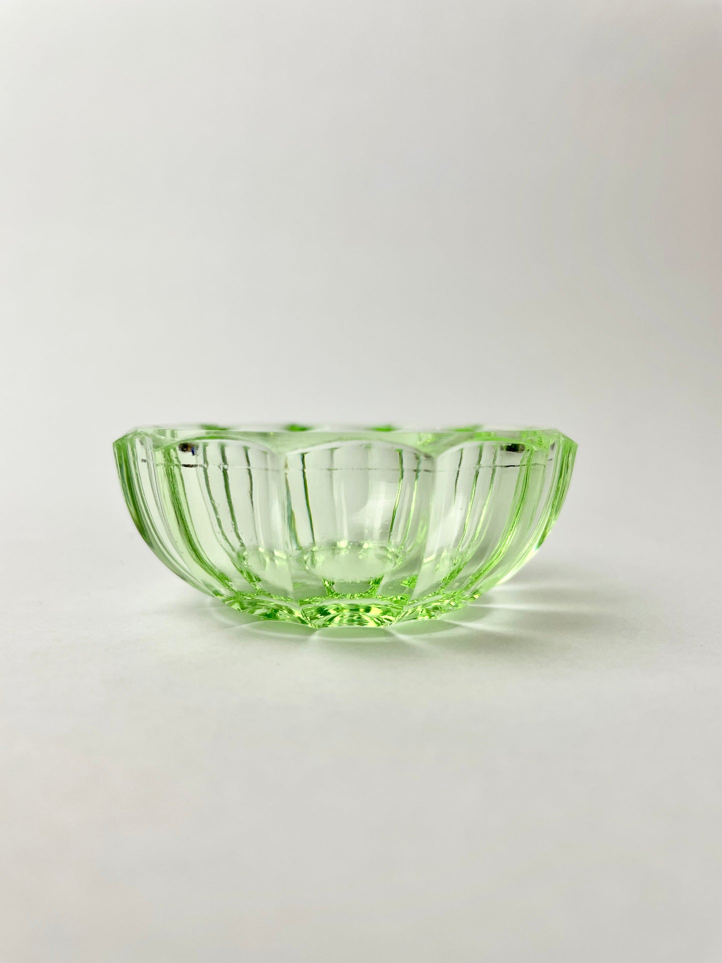 Uranium Glass Salt Dish