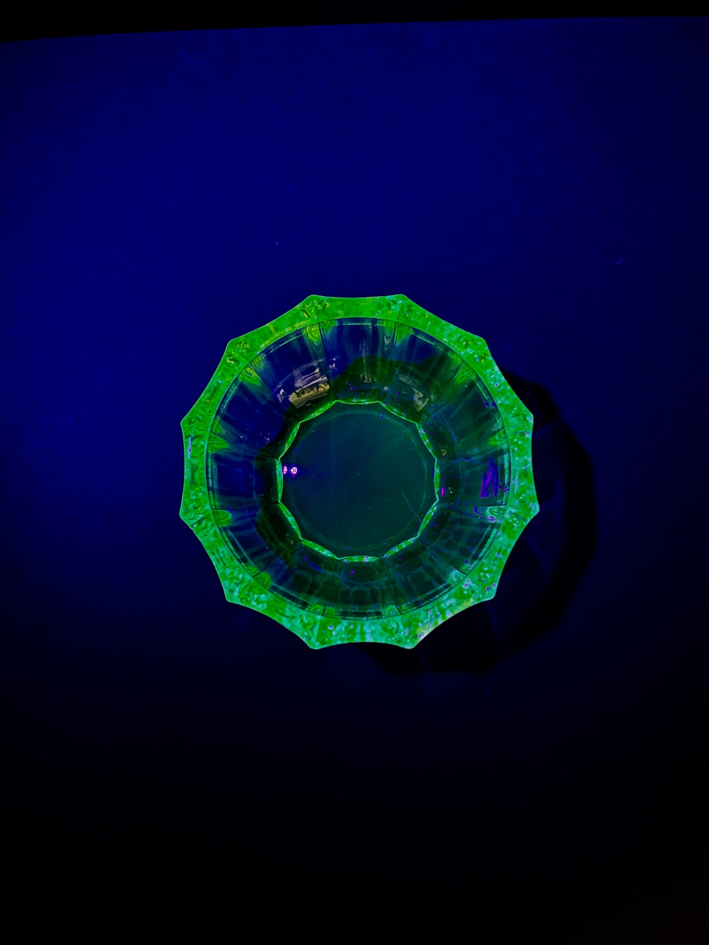 Uranium Glass Salt Dish