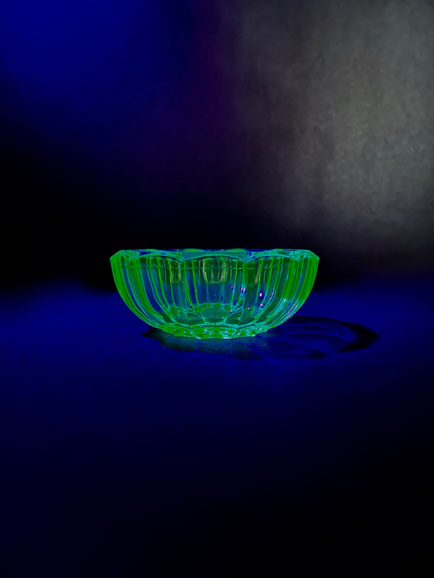Uranium Glass Salt Dish