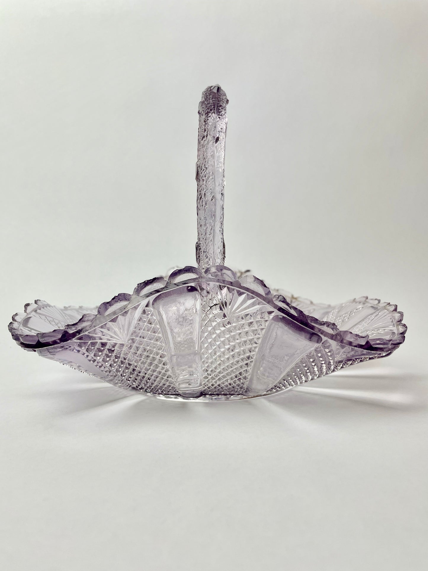 Amethyst Glass Basket