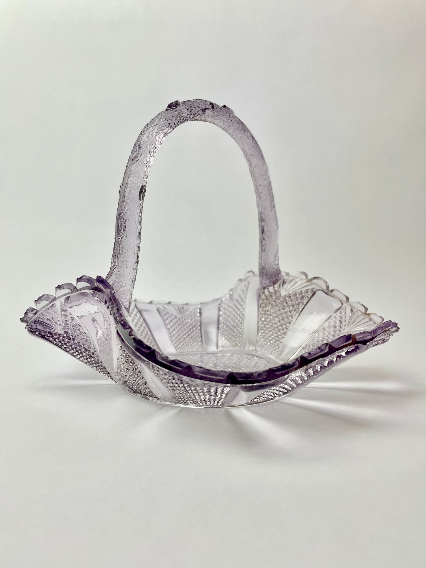 Amethyst Glass Basket