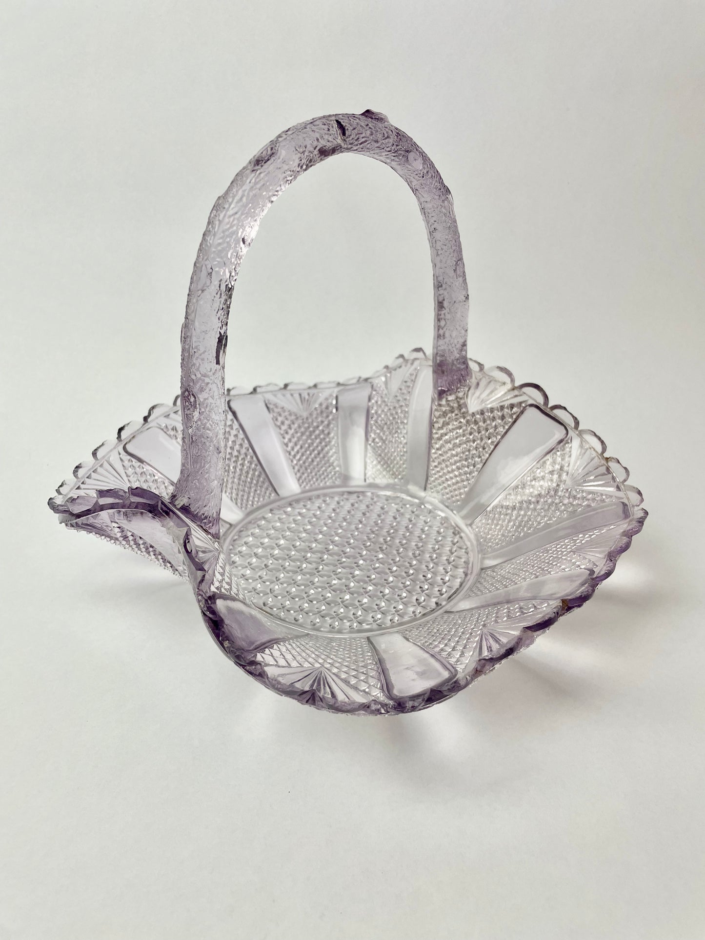 Amethyst Glass Basket