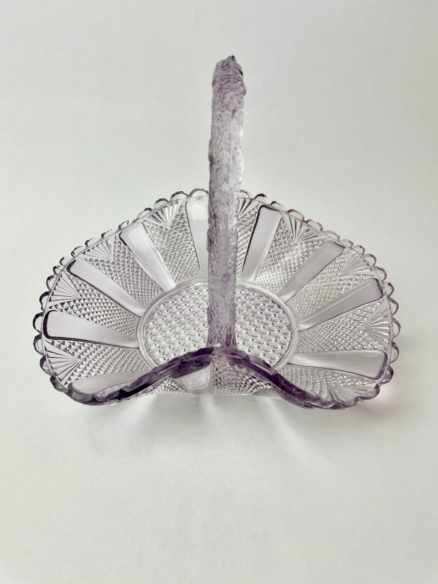 Amethyst Glass Basket