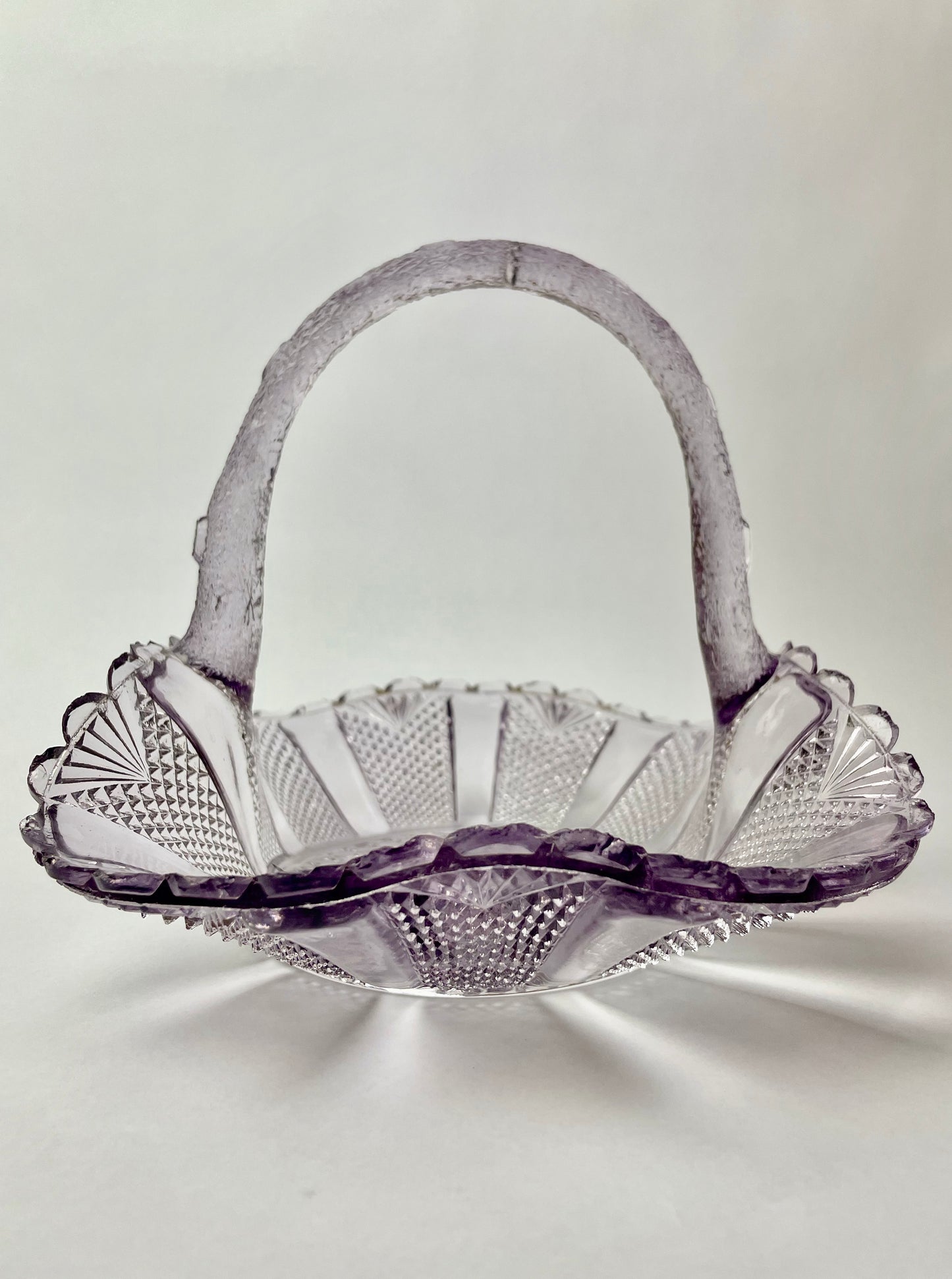 Amethyst Glass Basket