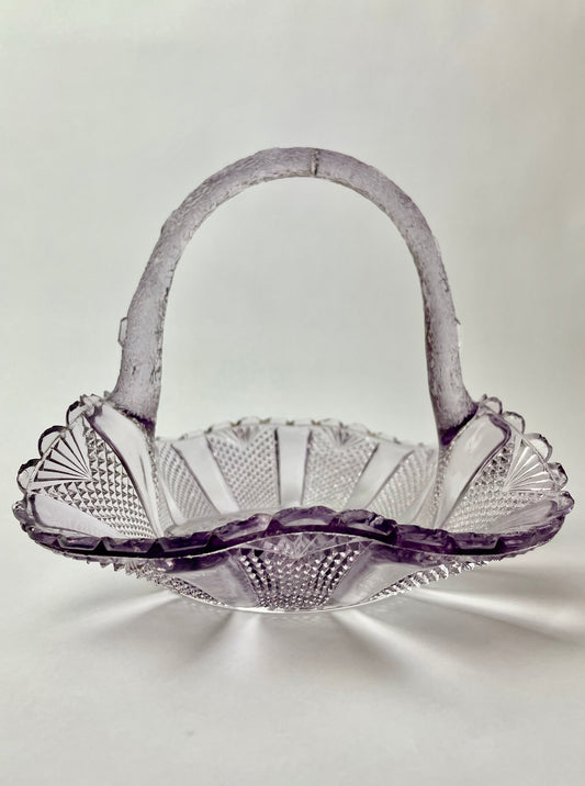 Amethyst Glass Basket