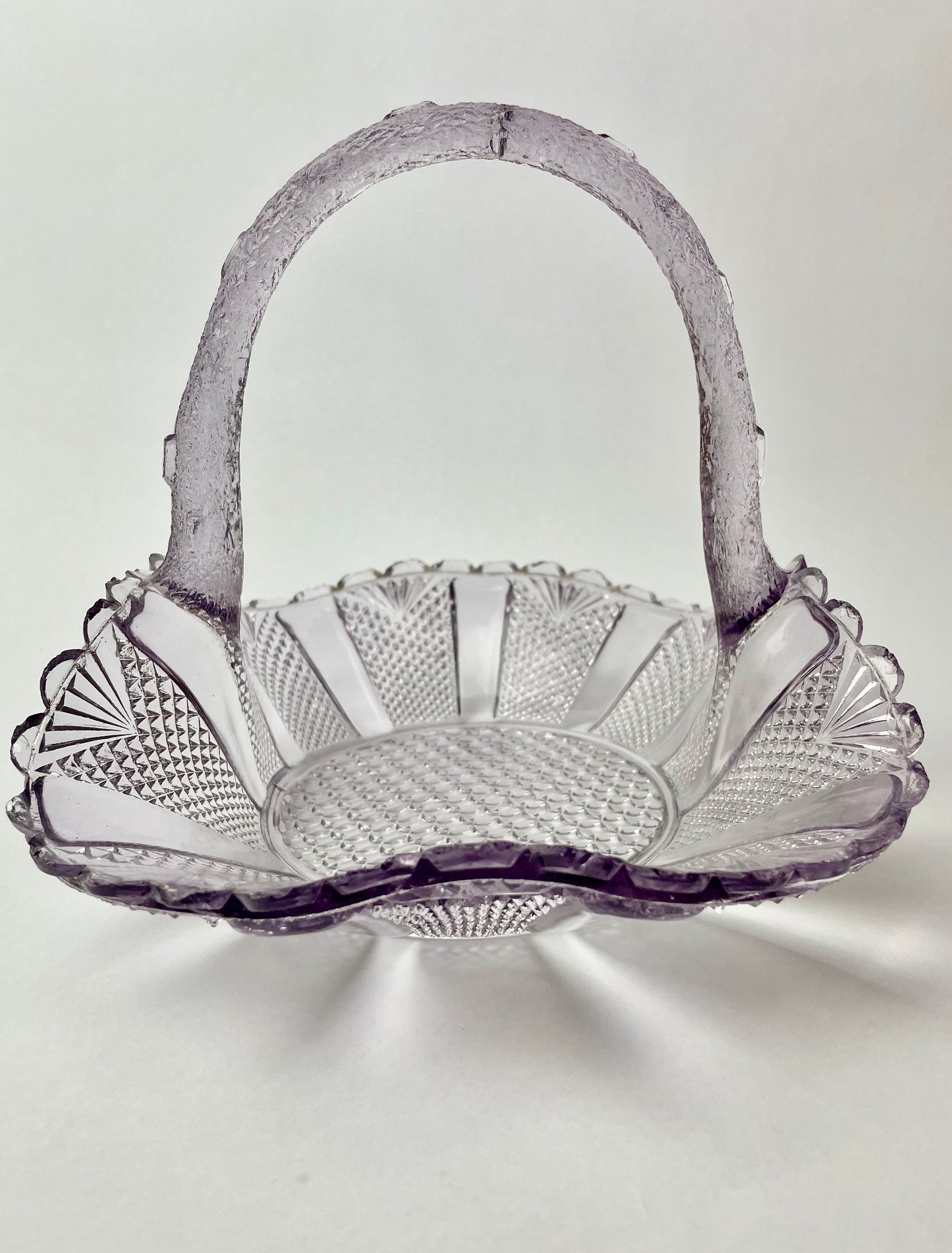 Amethyst Glass Basket