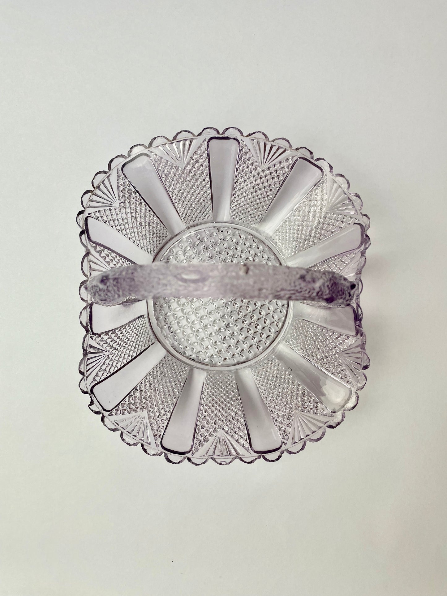 Amethyst Glass Basket